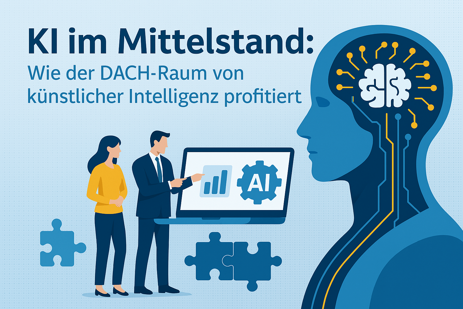 KI im Mittelstand: Wie der DACH-Raum von künstlicher Intelligenz profitiert